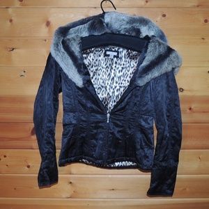 Cache Size 4 Rabbit fur coat